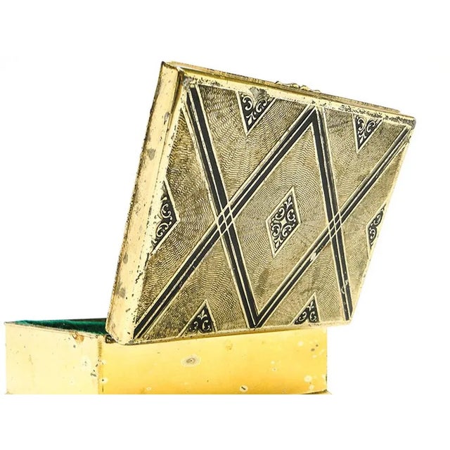 Metal Art Deco Humidor, Germany, 1930s For Sale - Image 7 of 12