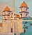 1930s Taylor Tilery –Mission Santa Barbara,1930s Spanish Revival Hand-Painted Tile Panel in Iron Frame For Sale - Image 5 of 12