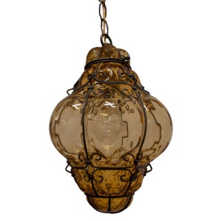 Pendant in Caged Glass by Gianni Seguso, 1960s For Sale