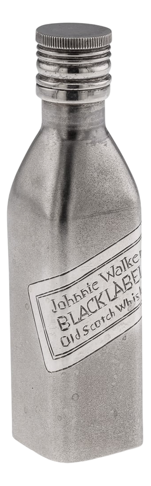 Novelty Silver Miniature Johnnie Walker Whisky Bottle
