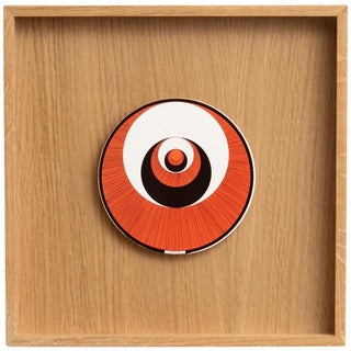 Marcel Duchamp, Red Black and White Corolles Rotorelief from Konig Series 133, 1987, Wood For Sale