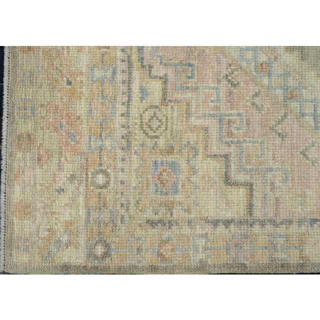 Turkish Oushak Runner Rug 2'11" x 10' #17237 For Sale In Houston - Image 6 of 8