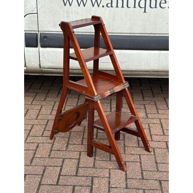 Metamorphic Mahogany Chair, 1890 For Sale - Image 17 of 18
