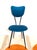 Vintage Cobalt Blue Chair, Italy, 1960s For Sale - Image 9 of 12