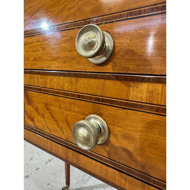 Late 19th Century English Satinwood Roll Top Desk, Circa 1890 For Sale - Image 12 of 14