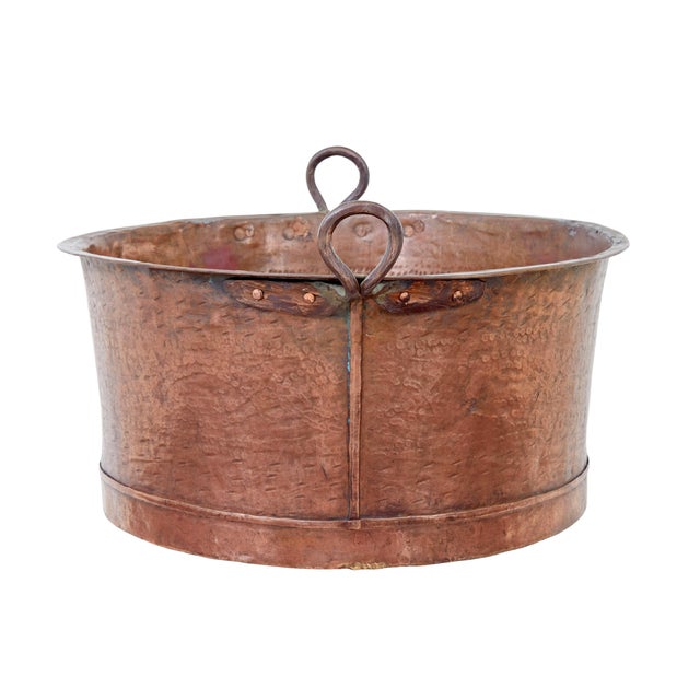 Large Victorian Copper Cooking Pot, 1890s For Sale - Image 4 of 7