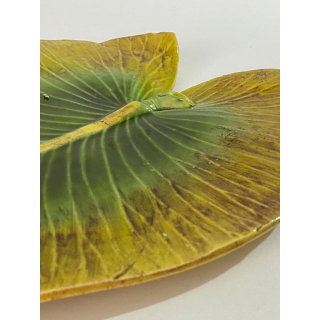 Ceramic Green Color Glazed Terracotta Trivet, France, 1910s For Sale - Image 7 of 9