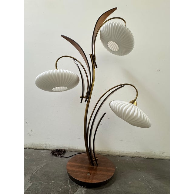 Mid-Century Modern Mid Century Modern Reflecting Iconic Aesthetics Floor Lamp For Sale - Image 3 of 12