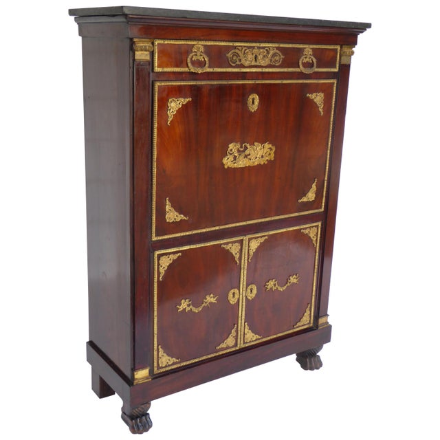 19th Century French Empire Escritoire For Sale - Image 14 of 14