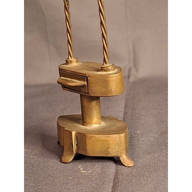 Rare 18thC Antique Brass Havdalah Compendium Spice Box Tower Adjustable Candle For Sale - Image 10 of 18