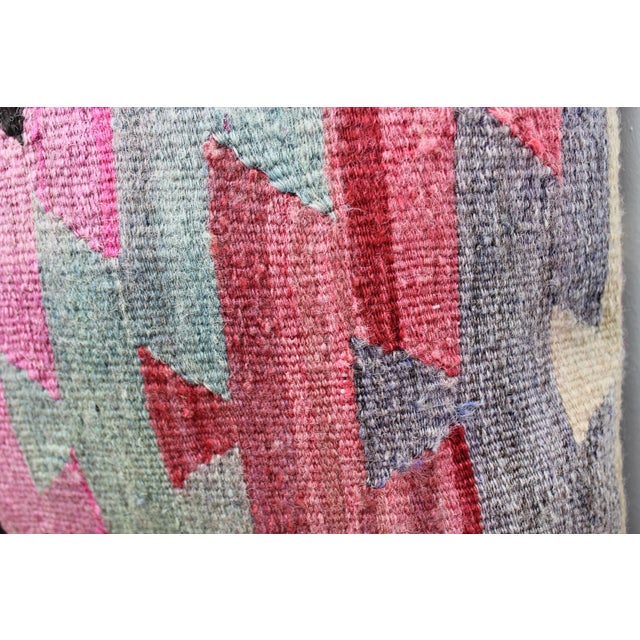 Turkish Kilim Decorative Pillow Cover - 18.5"x19" For Sale - Image 4 of 8
