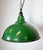 Industrial British Green Enamel Factory Pendant Lamp from Maxlume, 1960s For Sale - Image 9 of 18