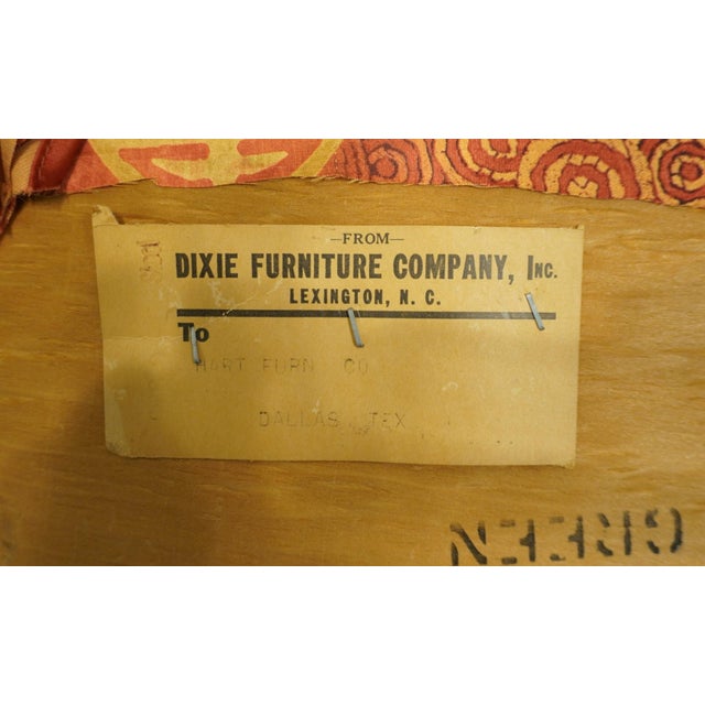 Dixie Furniture Solid Mahogany Traditional Duncan Phyfe Style Vanity Bench 960 For Sale - Image 10 of 11