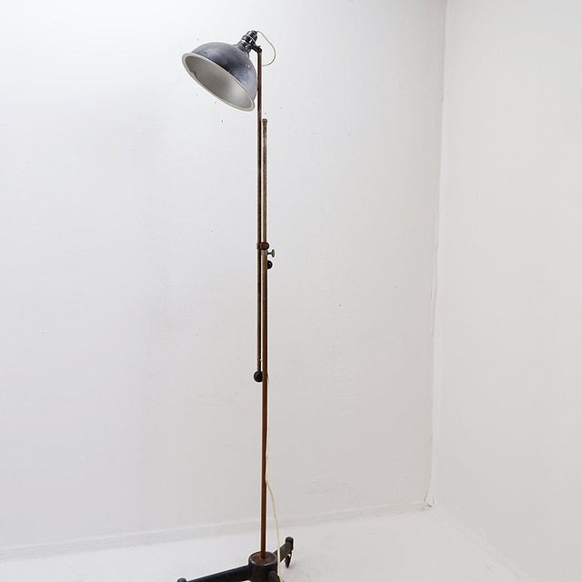 Industrial Articulating Floor Lamp, 1930s For Sale - Image 4 of 16