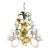 Italian Tole Floral Tole Chandelier With Lilies For Sale