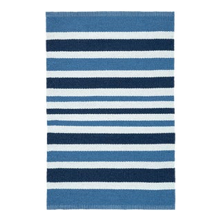 Dash & Albert by Annie Selke Charlie Stripe Indoor/Outdoor Rug, 3' x 5' For Sale