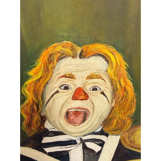 Design Plus Gallery presents Sascha, a Framed Oil on Canvas by Alexander Borisoff. This expressive clown portrait depicts...