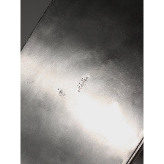 Art Deco Pewter Jewellery Casket by J. L. Hultman for Svenskt Tenn, Sweden, 1930s For Sale - Image 3 of 7