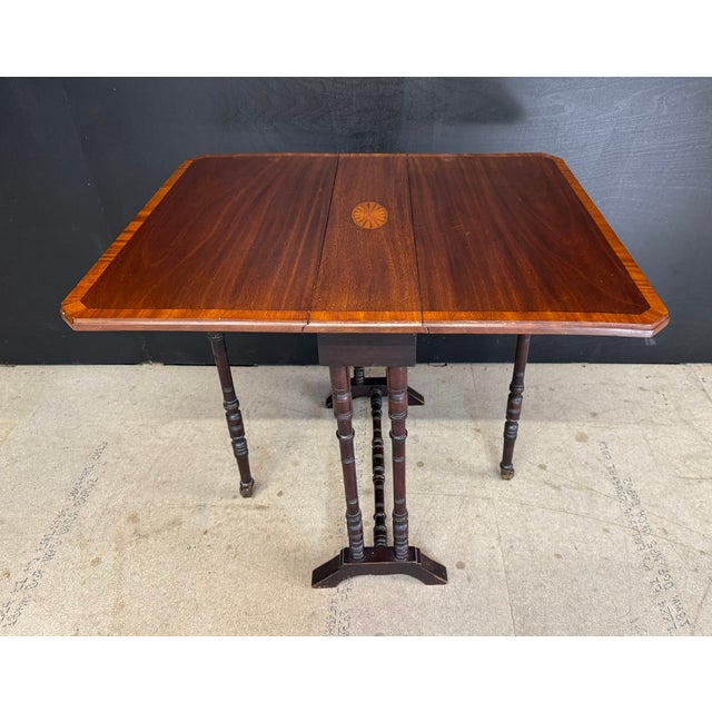 Wood Antique Edwardian Sutherland Table, 1900s For Sale - Image 7 of 12