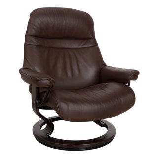 Sunrise Leather Recliner Chair from Stressless For Sale