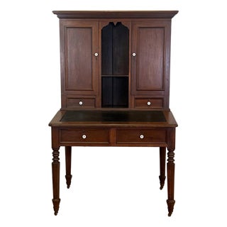 1860s Federal Walnut Postmaster's Desk For Sale
