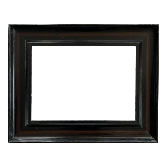 Vintage Ebonized Wood Picture Frame, 1970s For Sale