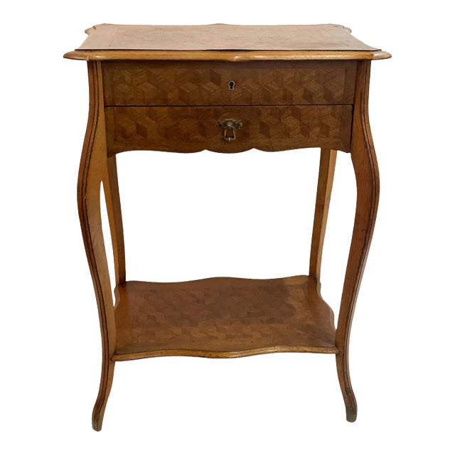 French Marquetry Dressing Table For Sale