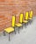 Electric Yellow Post Modern Wrought Iron Chairs - Set of 4 For Sale - Image 8 of 11