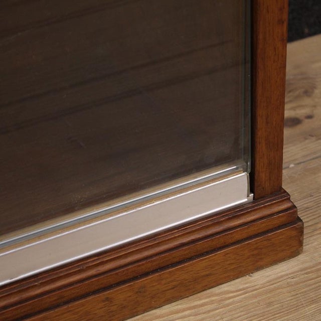 Italian Walnut Bookcase, 1960s For Sale - Image 12 of 14