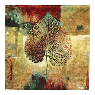 Autumn Abstract II - 86 X 86 Cm (2'10" X 2'10") - Requires Rod Size 2 For Sale