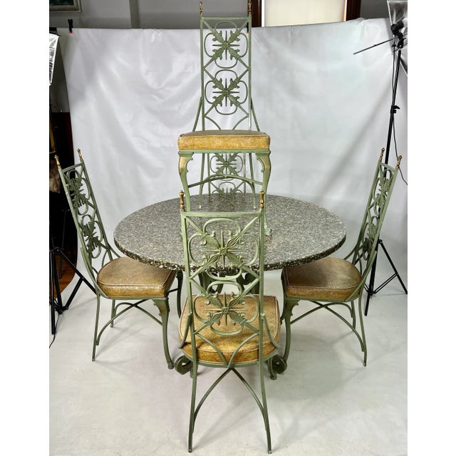 1970s Resin and Stone Table With Chairs - a Set of 6 For Sale - Image 13 of 13