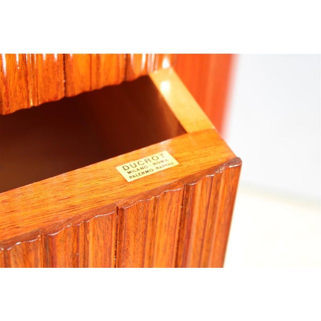 Chest of Drawers with Green Marble and Ducrot Brass by Paolo Buffa, 1950 For Sale - Image 10 of 17