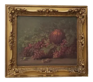 William Franklin Jackson (1850-1936) Still Life With Vase and Grapes C.1900