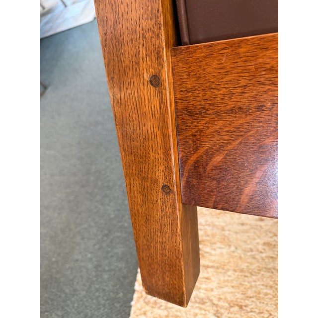 Stickley Drop Arm Settee For Sale - Image 12 of 12