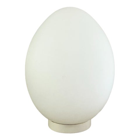 Egg Lamp in Smoked Glass, 1970s For Sale