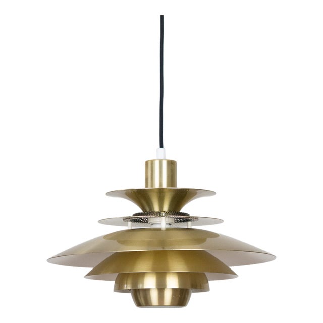 Vintage Danish Verona Hanging Lamp by Kurt Wiborg for Jeka, 1980s For Sale