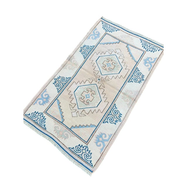 Turkish Handknotted Wool Rug For Sale - Image 3 of 9