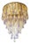 Pulegoso & Alexandrite Glass Drop Flush Mount Chandelier by Franco Luce, 1980. For Sale