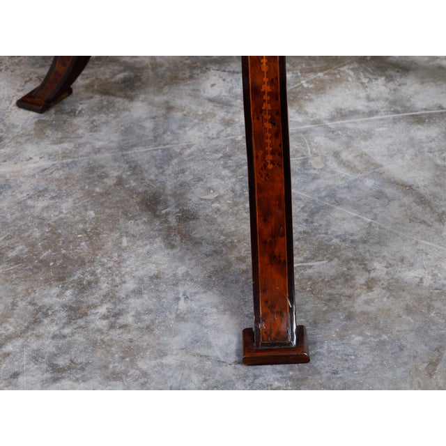 Pair of Italian Sorrento 19th Century Side Tables with Mythological Marquetry For Sale - Image 9 of 12