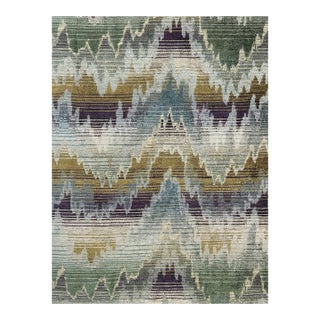 Schumacher "Carpenter Flamestitch” Jacquard– 10.75 Yards For Sale