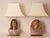 Italian Table Lamps Capodimonte Porcelain King Tut and Cleopatra Gold Lamps - A Pair For Sale - Image 17 of 17