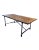Industrial Restoration Hardware 84” Reclaimed Wood & Iron Table For Sale - Image 3 of 7