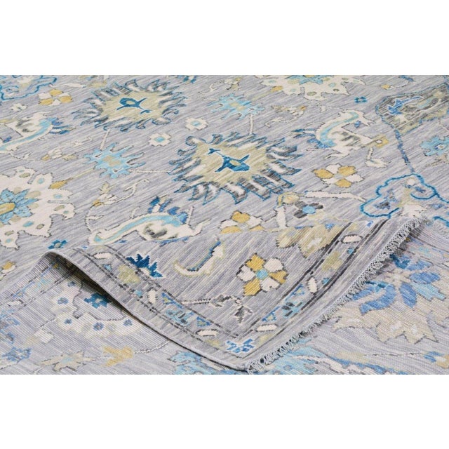 2020s New Indian Professional Hand Knotted Wool Rug, 10'2x14 For Sale - Image 5 of 6