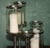 Nickel and Glass 5-Light Hurricane Candleholder Centrepiece from Colmore For Sale - Image 10 of 18