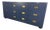 1960s Drexel Campaign Dresser Refinished in Navy For Sale