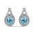 Immerse yourself in the sheer elegance of these sterling silver drop earrings, where the allure of natural oval blue topaz...