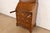 Brown Henredon Georgian Banded Oak Drop Front Secretary Desk With Bookcase Hutch For Sale - Image 8 of 14