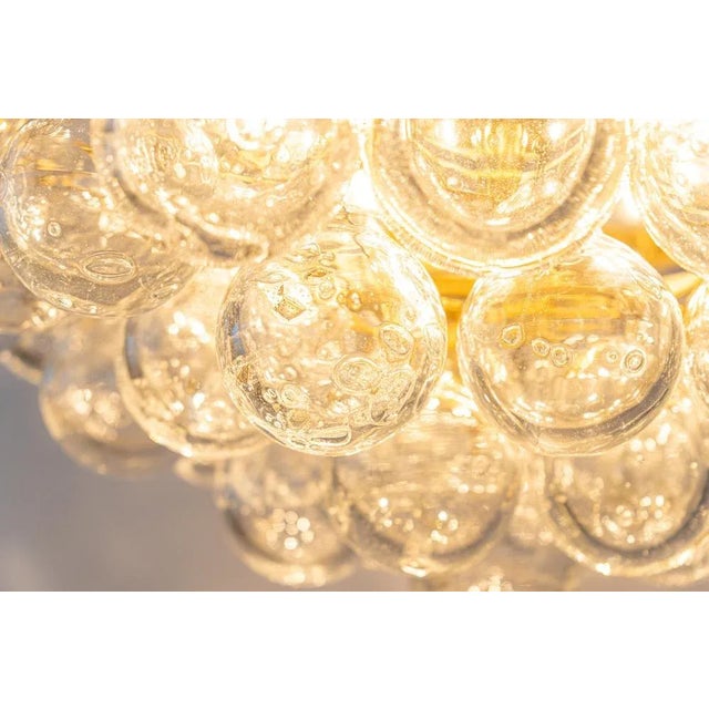 Extra Large Tulipan Glass Chandelier from Kaiser, Germany, 1960s For Sale - Image 12 of 14