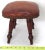 Antique Georgian Leather Upholstered Cushion Top Mahogany Fireside Footstools a Pair For Sale - Image 11 of 13
