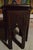 Vintage Authentic Hand Carved Moroccan Side Table Glass Mother of Pearl Inlay For Sale In Chicago - Image 6 of 9
